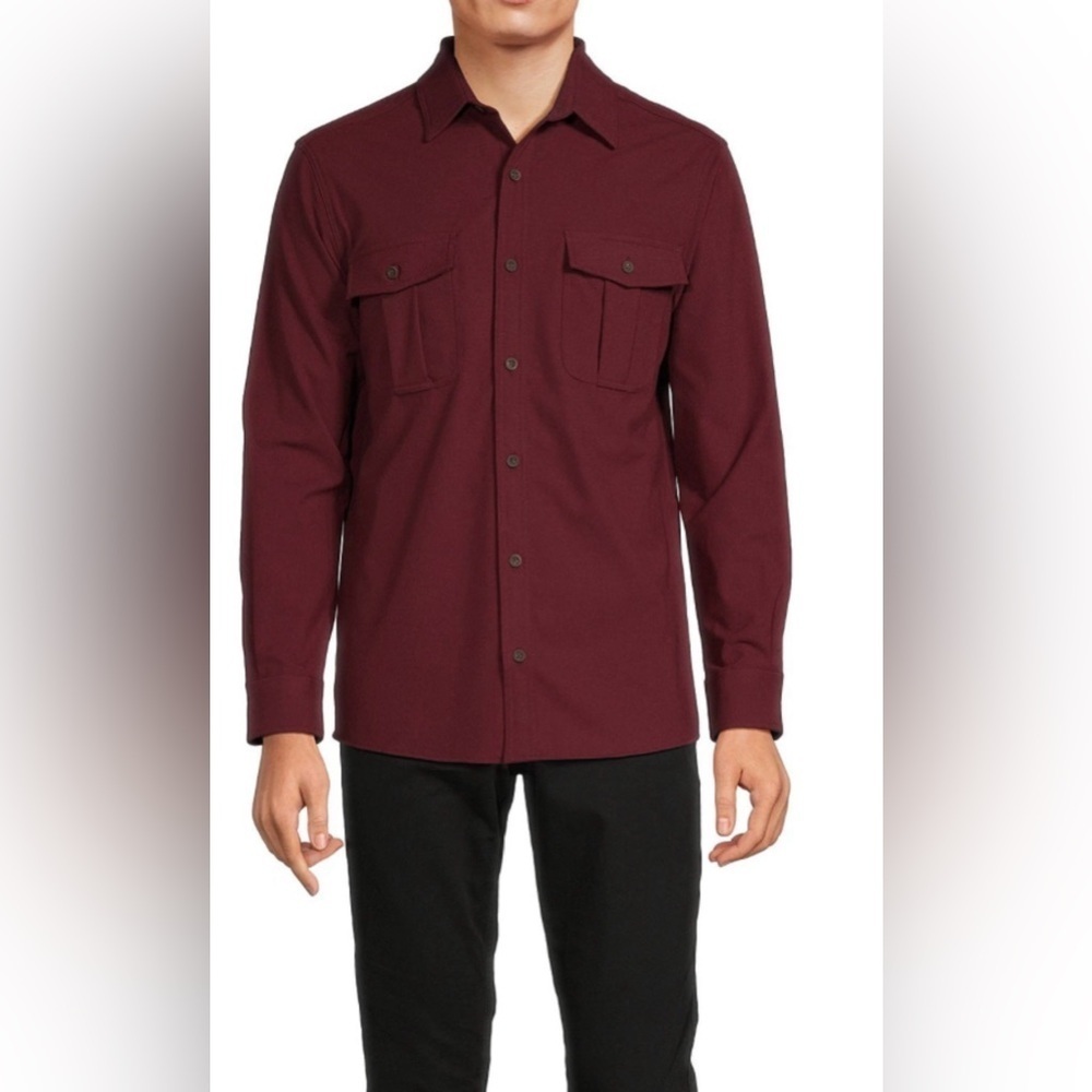 NWT Rowm The Lodge Collection Long Sleeve Brushed Solid Button Down Shirt, 2XB